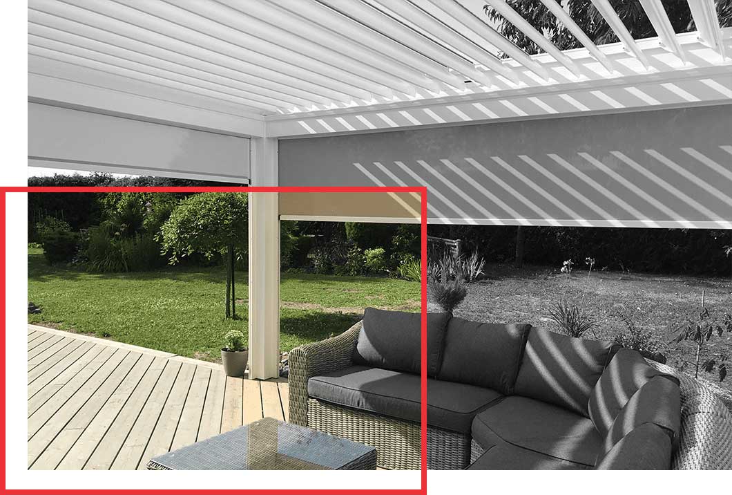 Pergola bioclimatique aluminium Eleance